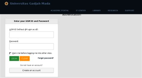 ezproxy ugm login|SSO UGM 2016.